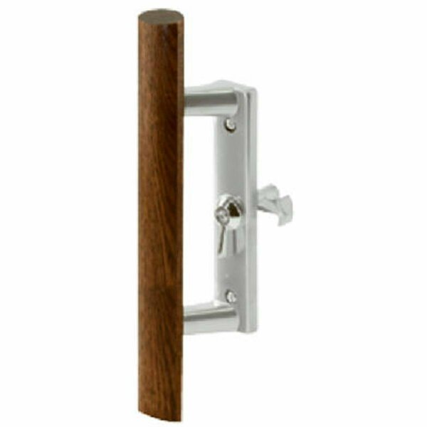 Prime-Line 14186 Universal Sliding Glass Door Aluminum Handle Lock Kit 662296